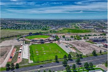 Aerial view of UC Health Park - a multi-field sports complex located minutes from the house.