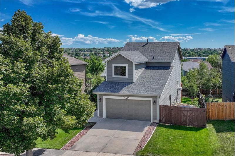 Aerial front view of home.