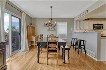 The Dining Room is conveniently located off the Kitchen for easy food service and clean up.