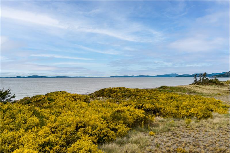 View towards San Juan Islands and Vancouver Island.