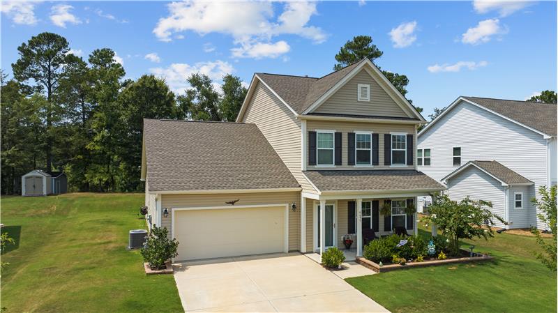 2-car garage; low maintenance vinyl siding.