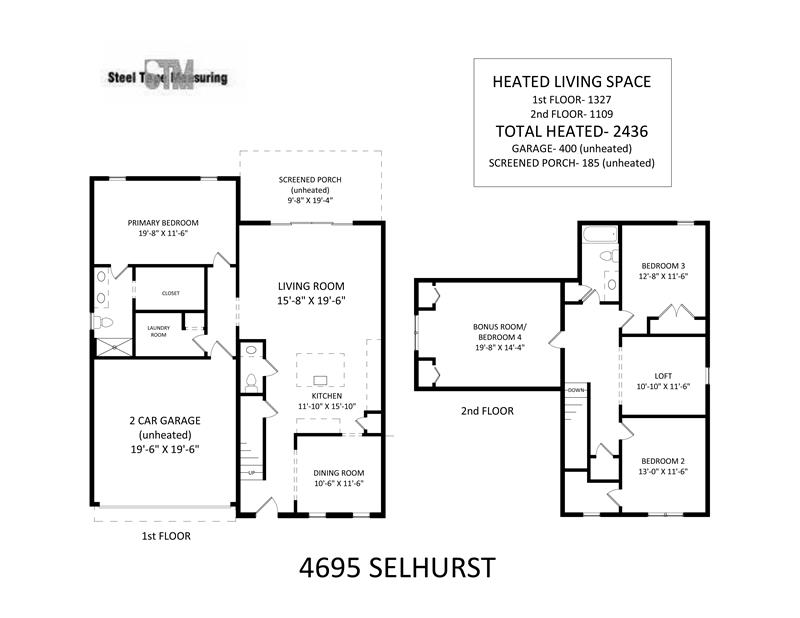 Floor plan 4695 Selhurst Drive