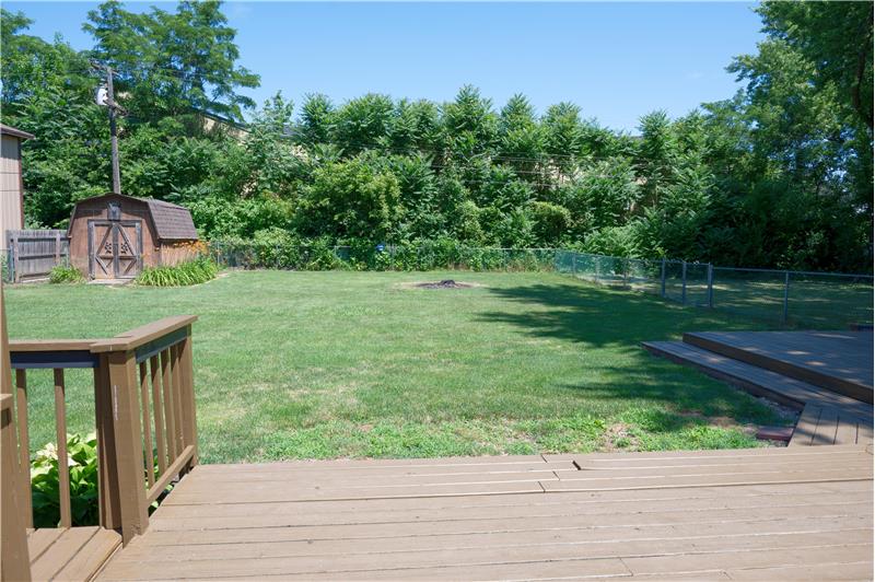 Back Yard View from Deck