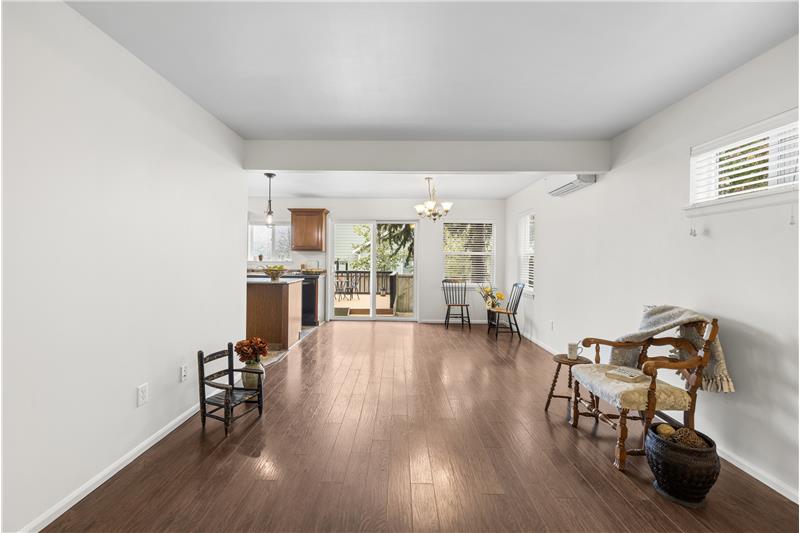 Laminate flooring in main living areas