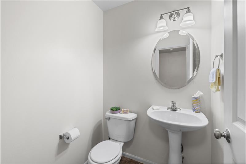 1/2 bath on main level