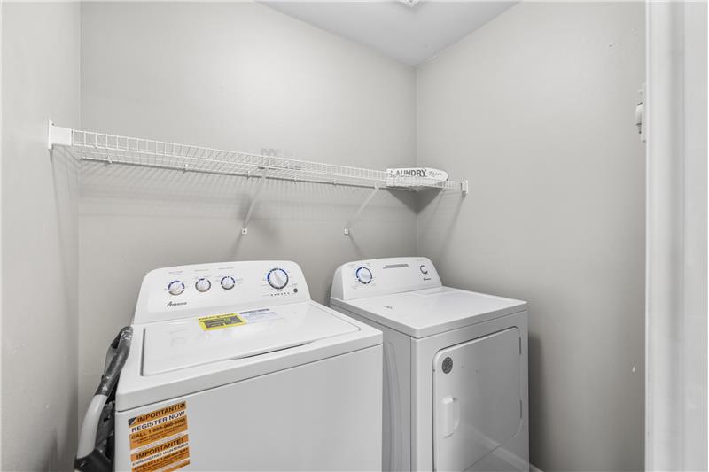Laundry room off the kitchen area.