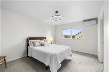 Primary Bedroom with its own mini-split head for heating and cooling.