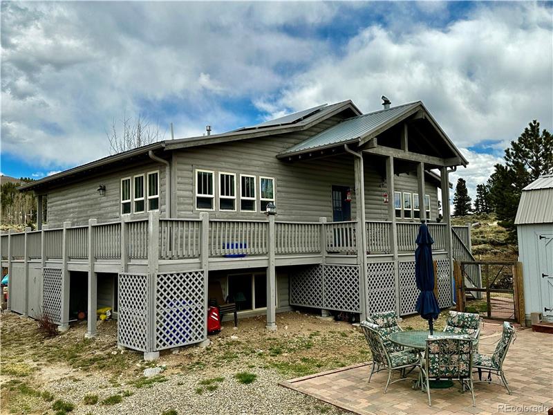 Wrap-around deck on two sides PLUS front porch