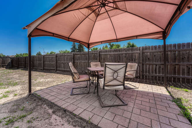 Backyard Covered Paver Patio