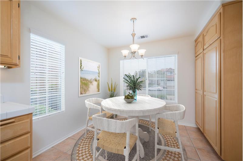 Breakfast Area - virtually staged