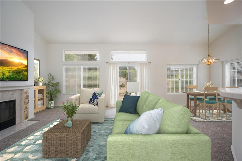 Living Room - virtually staged