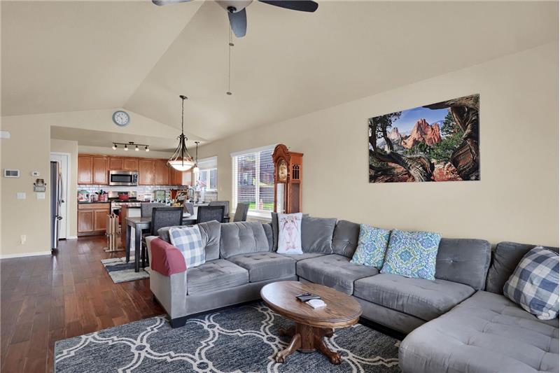 Each room conveniently flows into another making it a great floor plan for entertaining