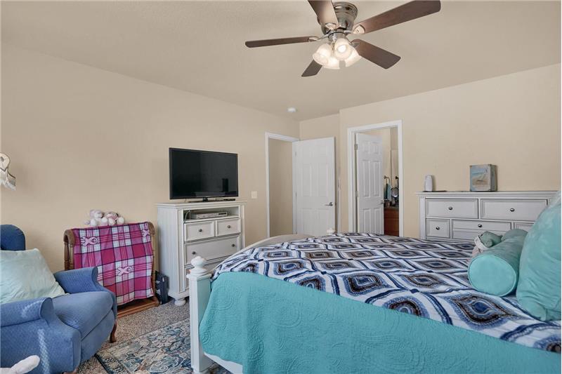 Upper-level Master Bedroom into Master Bathroom