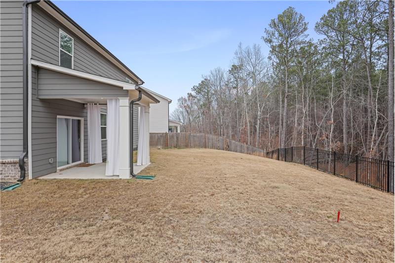 Covered back patio