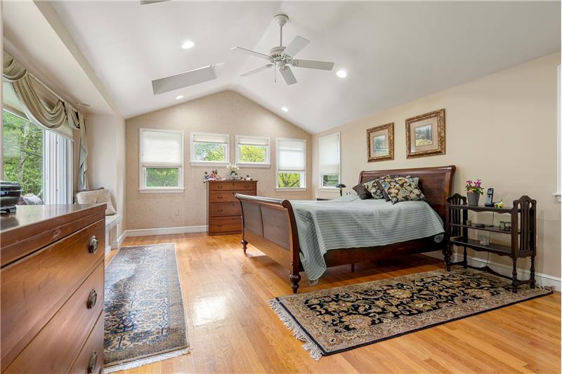 Master Bed with Vaulted Ceilings