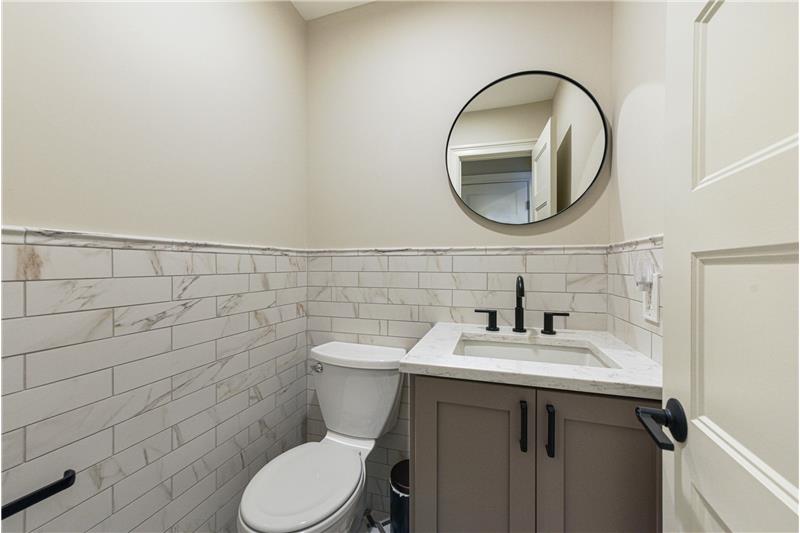 1/2 Bath on Main Floor