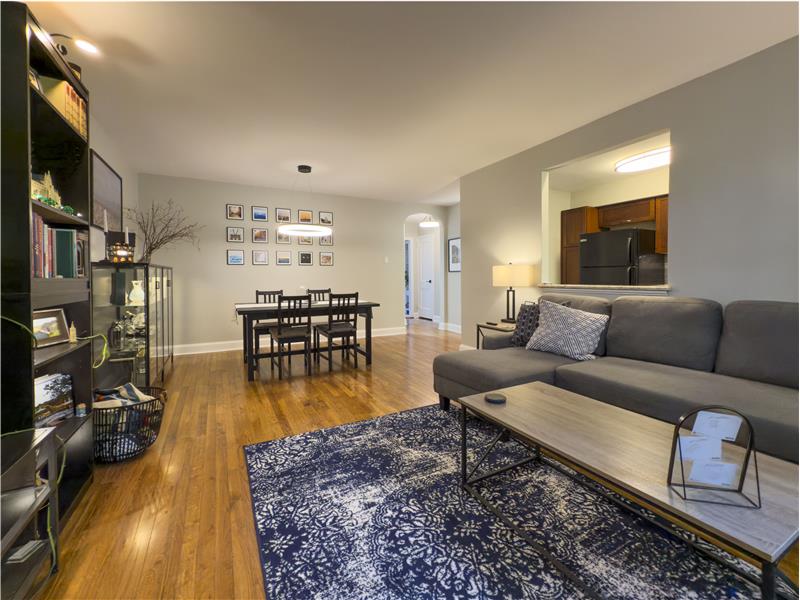 500 E Lancaster Ave, Unit 128D - Living room/Dining room view 