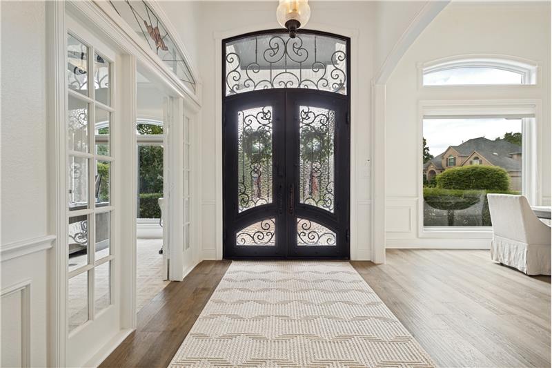 Beautiful Iron & glass front door