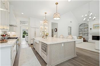 Kitchen with view to the family room.