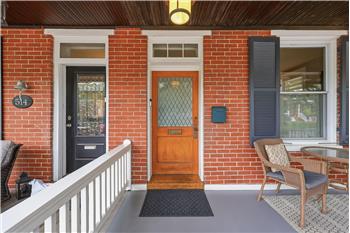 Notice the door, the hardware and the beautiful wood hearth
