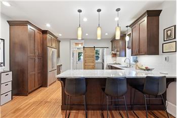 Beautiful updated kitchen with 42" cherry cabinets