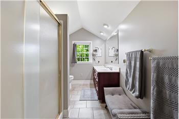Primary on-suite with double sinks & shower