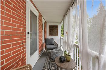 The 4th bedroom has access to the private porch
