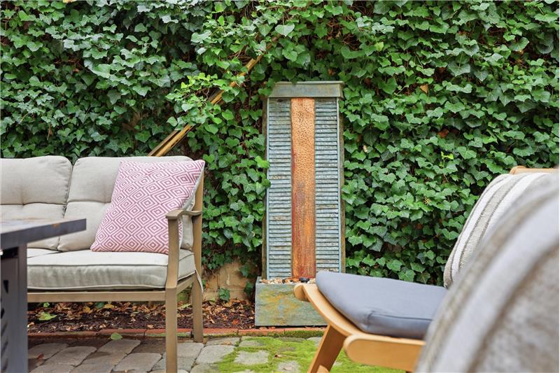 Water feature to complete the backyard oasis