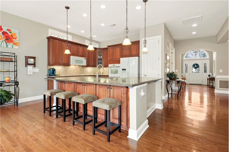 Kitchen with Quarter Island Seating
