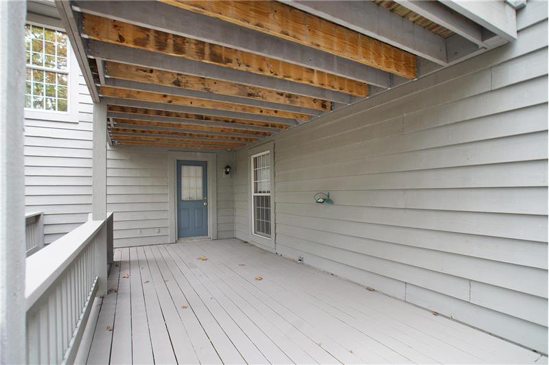 Lower level deck -door to family room