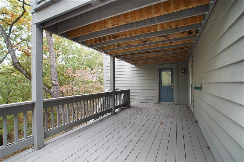 Deck at lower level