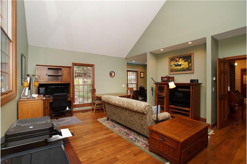 Spacious Library/den