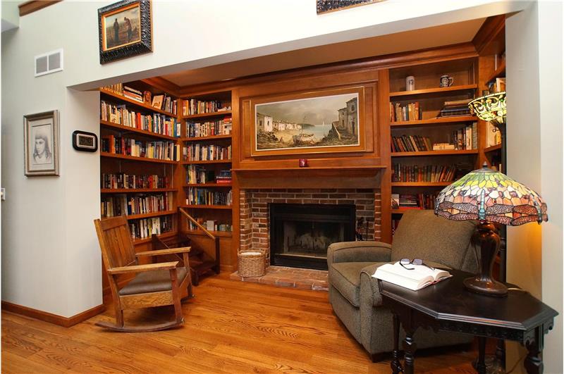 Custom bookcases in Library