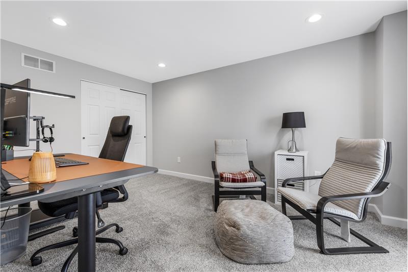 Bedroom #4 w/recessed lighting and double closet