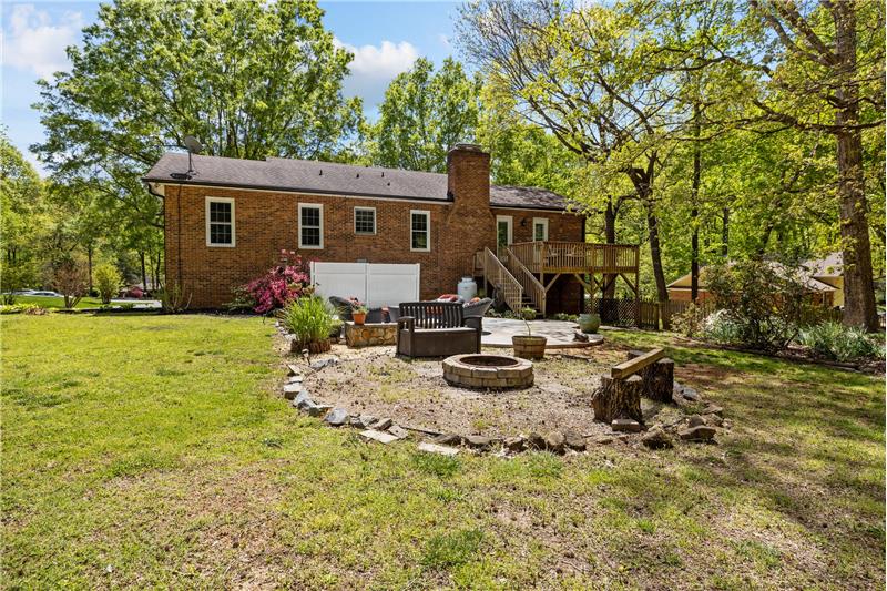 Back view of home