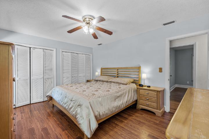Owner's Suite with hardwood floors