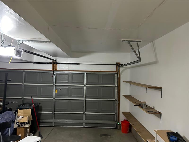 Insulated and painted garage