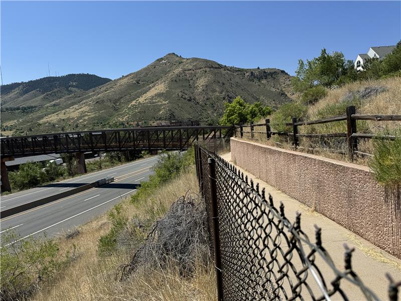 Pedestrian bring to Clear Creek and Downtown Golden