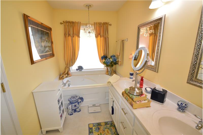 Soaking tub & double sinks