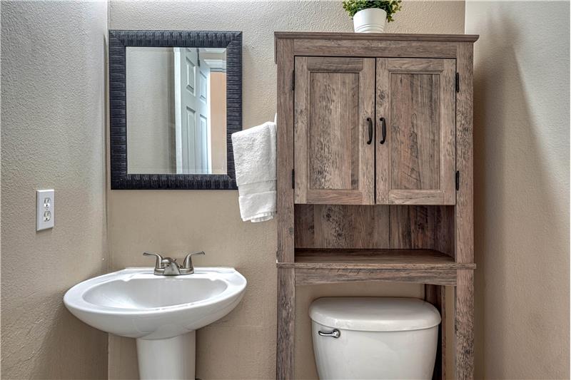 Main level half bath