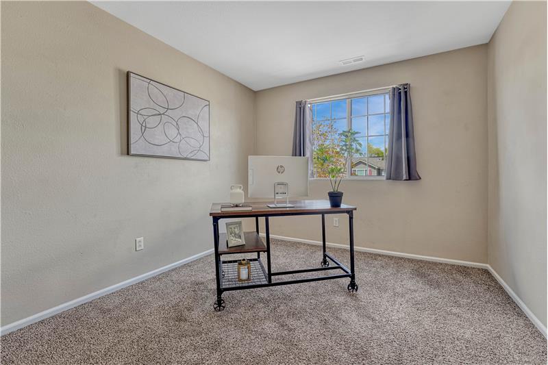 Secondary bedroom used as an office