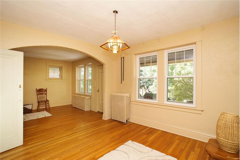 Dining room looking to front