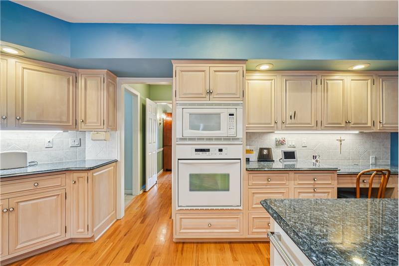 View toward butler's pantry with dining room beyond