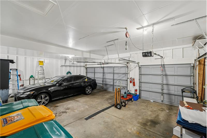 3-Car oversized garage, finished and painted