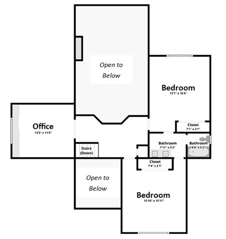 Second-floor plan