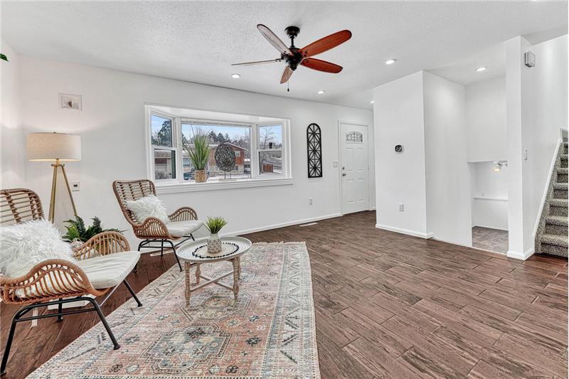 Front Entry into Spacious Living Room