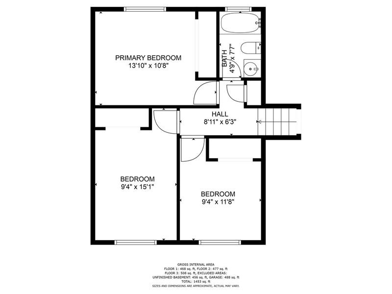 Upper Level Floor Plan