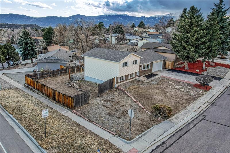 Aerial View of the Corner Lot