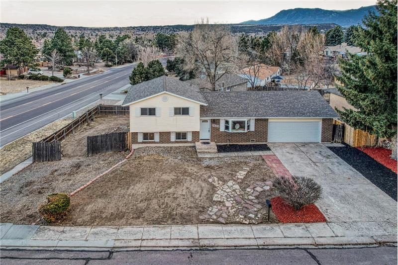 Aerial View of the Front of the Property