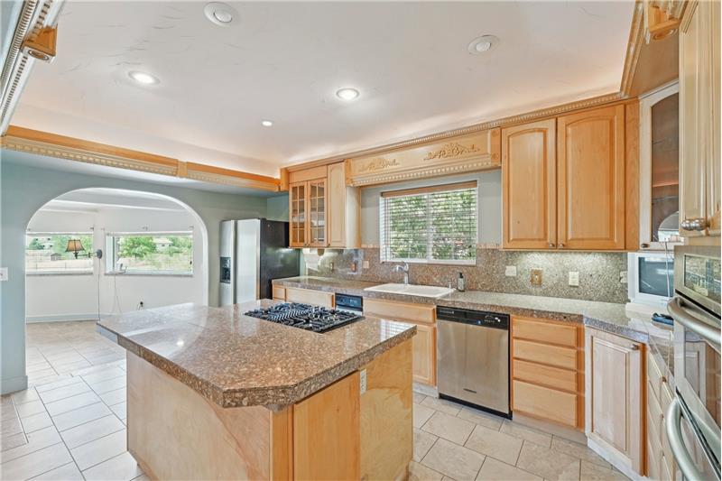 Granite tile countertops